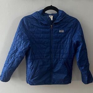 REI COOP Cobalt Hooded Puffer Jacket. Boy M (10-12)